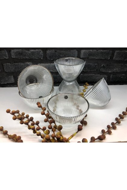 Moon Gümüş Kase 6'lı 15 Cm