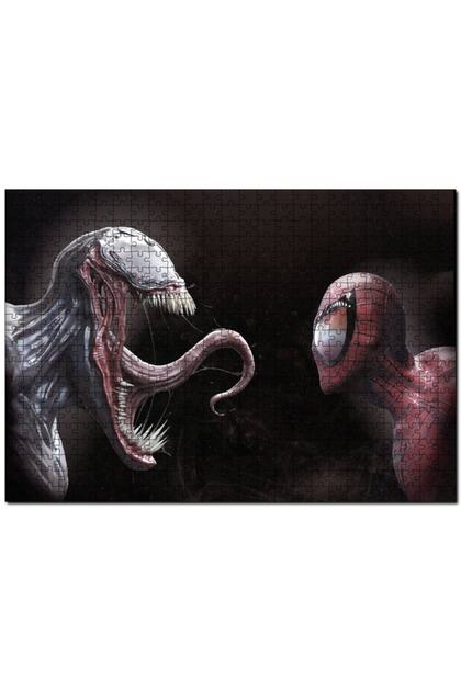 Cakapuzzle Venom Ve Örümcek Adam Dijital Çizim 255 Parça Puzzle
