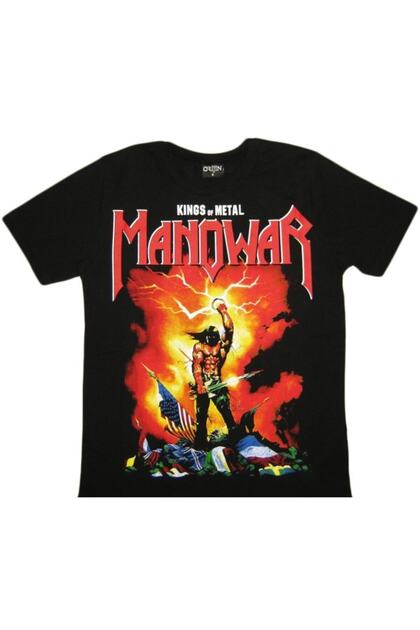 Manowar Men's Black T-Shirt(2)
