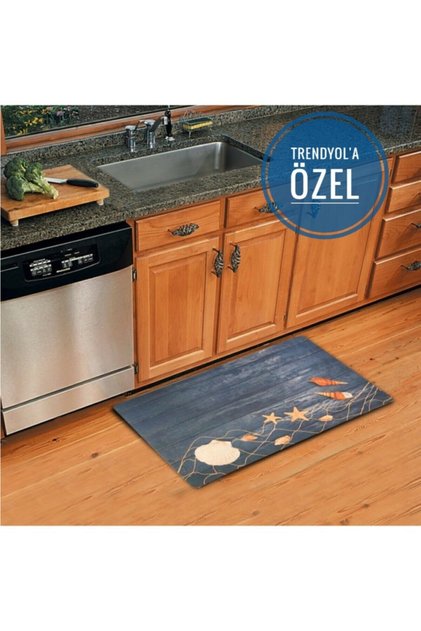 Seashell Themed Decorative Multi-Purpose Mat (Door, Bathroom, Kitchen etc.)