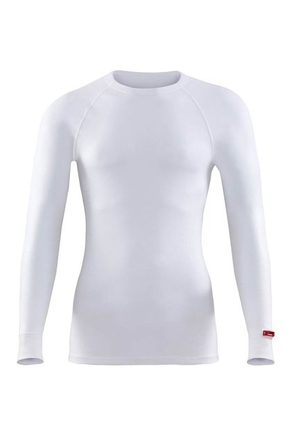Unisex White Long Sleeve O-Neck Thermal Underwear