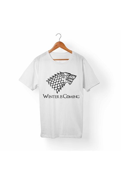 Unisex White Game Of Thrones T-Shirt