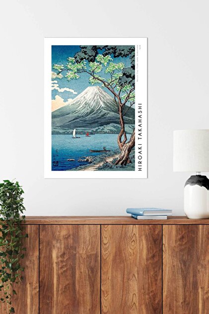DUWART Premium Çerçevesiz Poster Hiroaki Takahashi Mount Fuji From