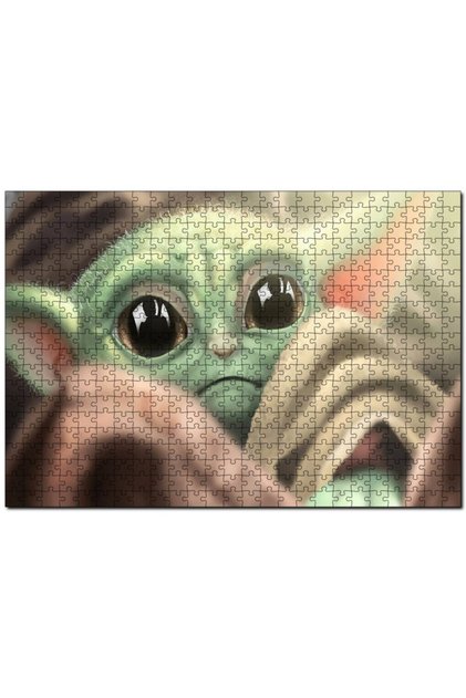 أحجية الصور المقطوعة المكونة من 255 قطعة من Dream Baby Yoda MDF (خشب)