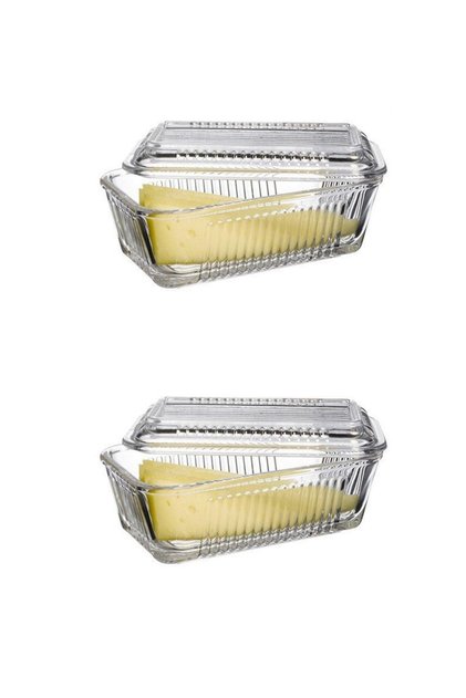 Storage Container Without Compartments, 2 Pieces for Jam, Honey, Breakfast