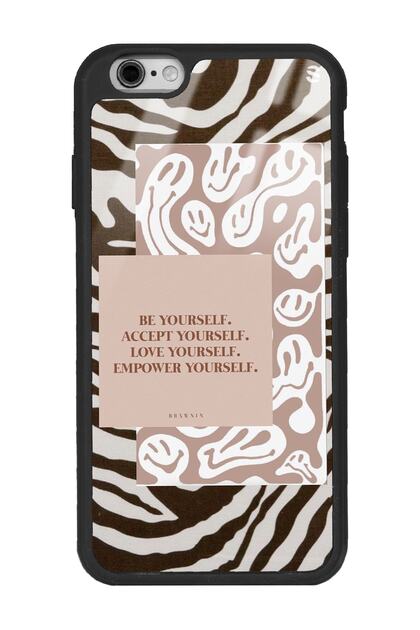 iPhone 6 - 6S Emoji Zebra Design Glossy Phone Case