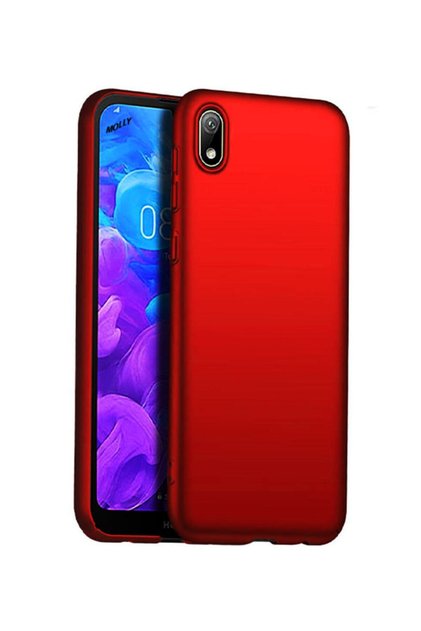 Honor 8S Compatible Flame Red Matte Silicone Case