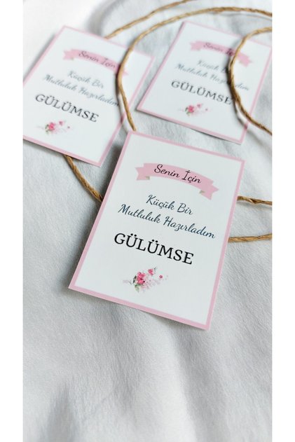 Thanks Note Card - Product Card (5X7CM) 50 Pieces