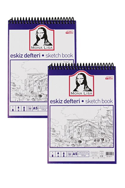 Monalisa Eskiz Defteri A5 120 G 50 Yp Telli 2 Adet - Fiyatı, Yorumları