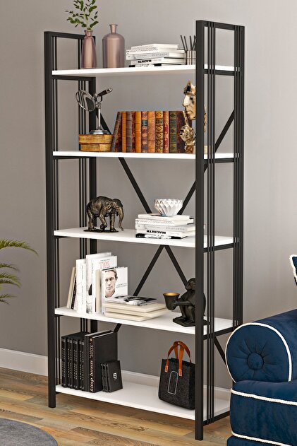 Wood House - Inci Telli Kitaplık - Beyaz - Fiyatı, Yorumları