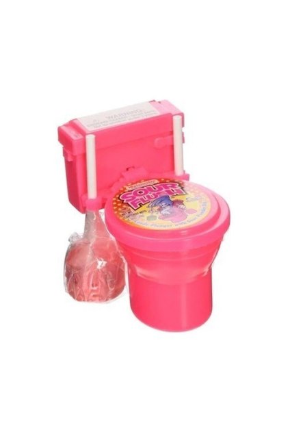 Sour Flush Toilet Candy Pink Strawberry 39 Gr