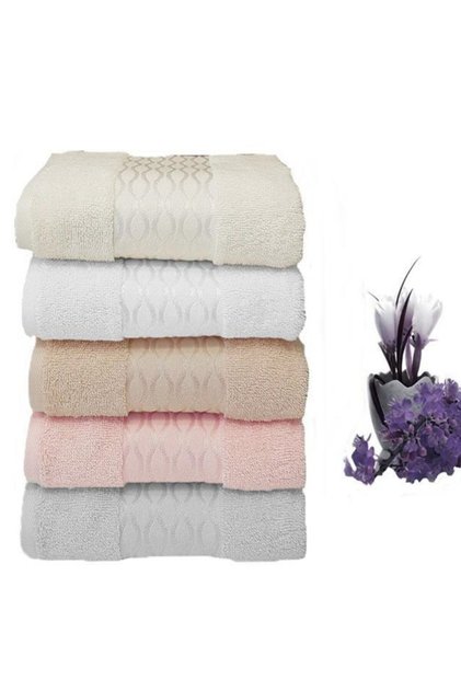 Elissa Towel 5 Pieces 50x80 Cotton Hand and Face Towels