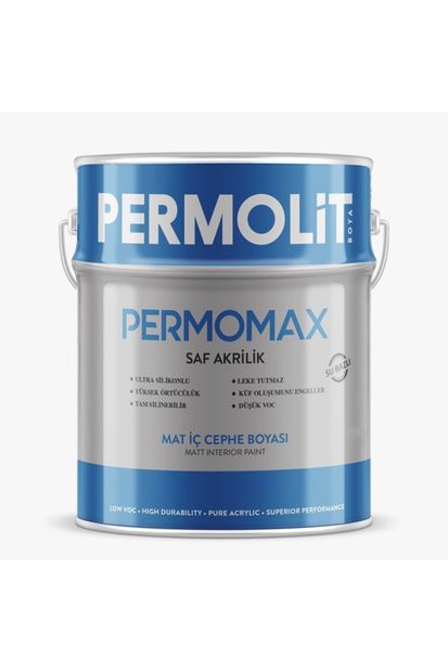 Permolit Permomax Antibakteriyel Su Bazlı Saf Akrilik Mat Iç Cephe Boyası Kırık Beyaz - 1