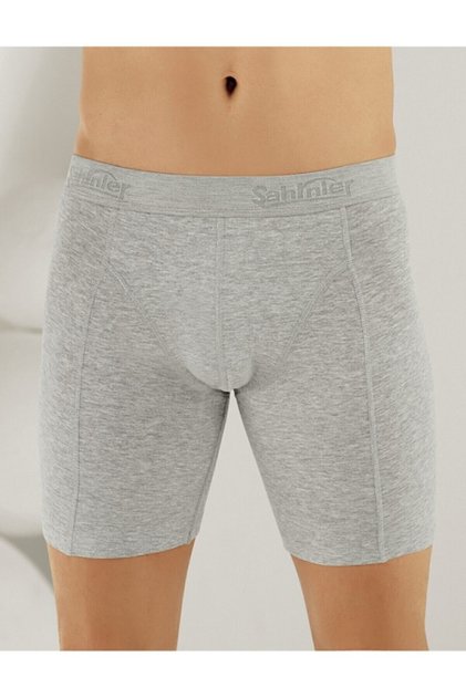 Stretch Fabric Long Boxer Gray Me114