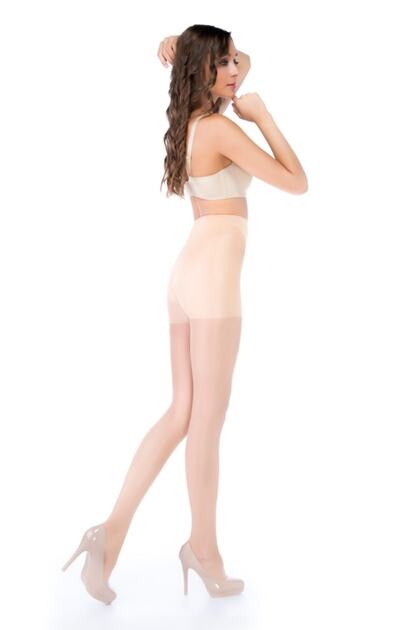 Women's 2 Pack Silhouette 20 Denier Tummy and Leg Slimming Corset Traceless Pantyhose