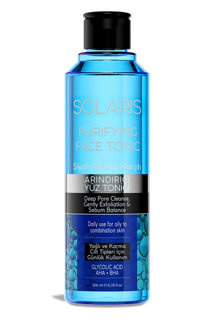 Anti-Blackhead Purifying Facial Cleansing Tonic for Oily and Combination Skin 200ml