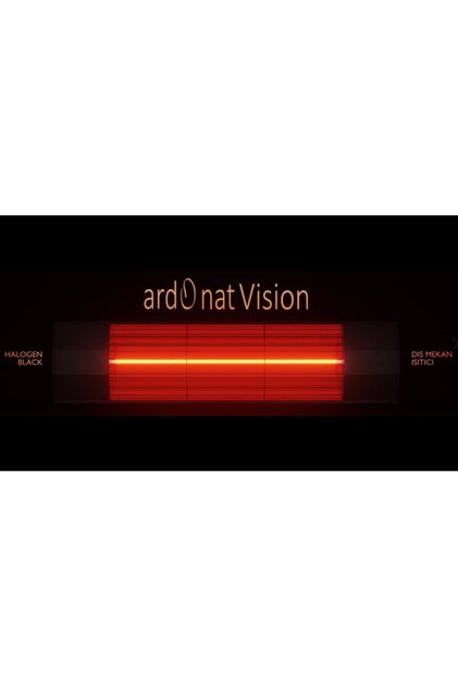 Dış Mekan Elektrikli Infrared Isıtıcı 2000w Duvar Tipi 50cm Cafe Balkon Teras Isıtıcısı