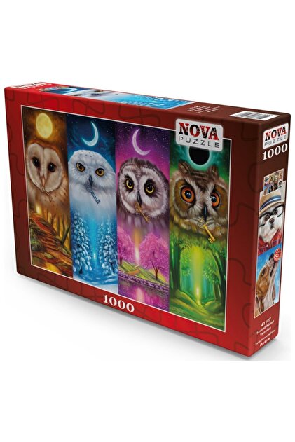 Nova Puzzle Dört Mevsim Baykuşlar - 1000 Parça Puzzle - Fiyatı