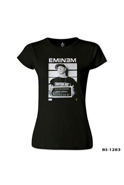 Lord T-Shirt Kadın Siyah Eminem - Detroit Tshirt - BS-1283 - 2