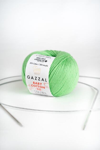 Baby Cotton 25 gr Amiguri, Punch Hand Knitting Yarn Taka Yarn (3466)