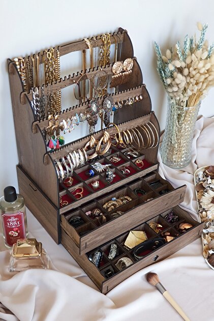 Design OTTO Diamond Large Organizer Kozmetik Makyaj Kolye Küpe