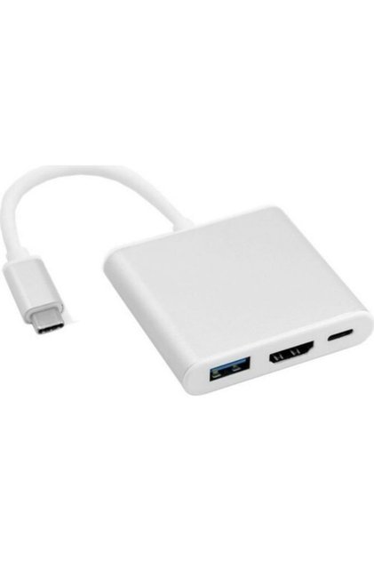 Type-c To HDMI USB 3.0 Converter 3 in 1 Converter Adapter