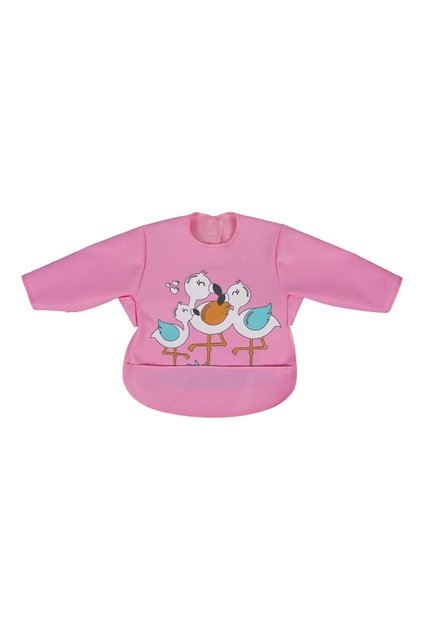 Baby Bib with Sleeves Art-53 Flamingo