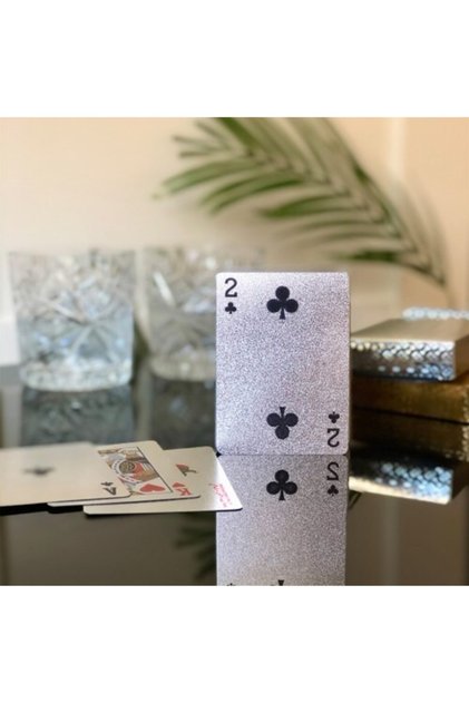 Silver Foil Color Plated Playing Card Game Card Single Deck