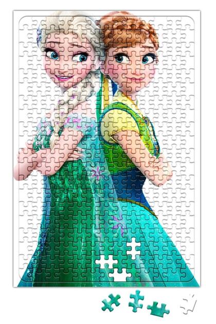 Baskı Dükkanı Anna Frozen Fever Elsa Frozen Puzzle 240 Parça