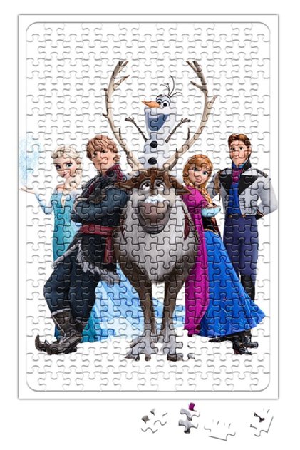 Frozen Elsa Kristoff Olaf Anna Puzzle 240 Piece Jigsaw Puzzle
