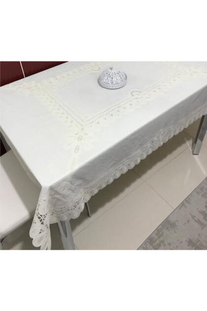 مفرش طاولة قماش دانتيل مظهر PVC 120*150 سم