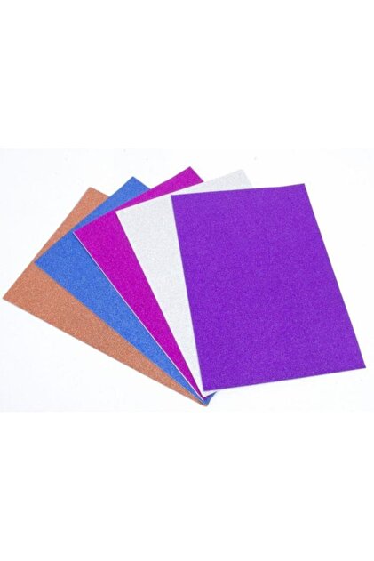 Glittery Self-Adhesive Craft Paper, 20x30 cm, Pack of 10.