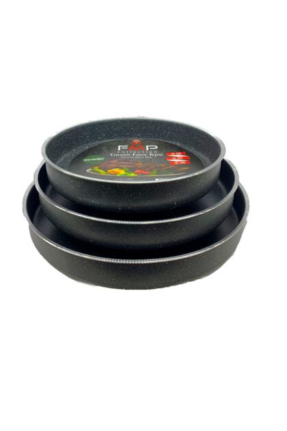 Granite Oven Tray Set 3 Trays in 28-32-36 Cm Sizes