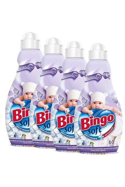 Sensitive 1440 ml Ekonomi Paketi 4'lü Soft Konsantre Çamaşır Yumuşatıcısı