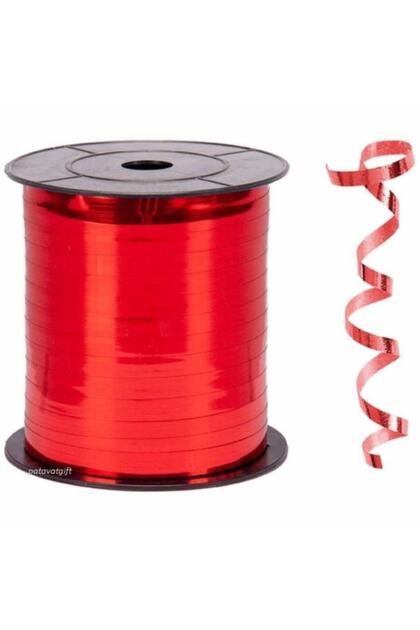 Metallic Raffia Spool Red with Metallic Look