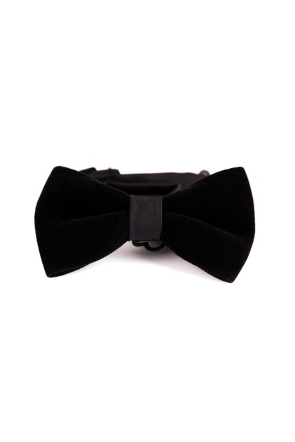 Boys' Black Adjustable Bow Tie - Special Occasion Holiday and Wedding Accessory