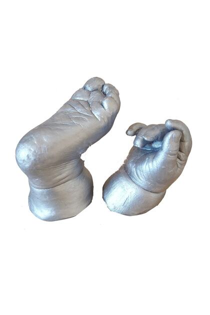 3D Baby Hand-Footprint Sculpture Mold Set with Alginate