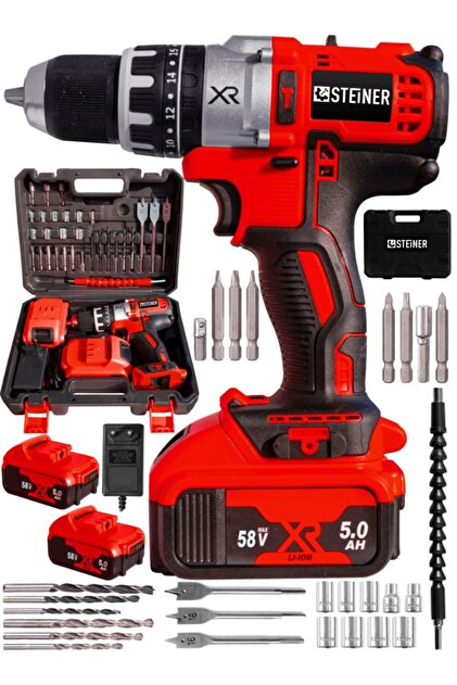 STEİNER Germany Technology Darbeli 58 V 5 Ah Red Xr Li-ion Çift