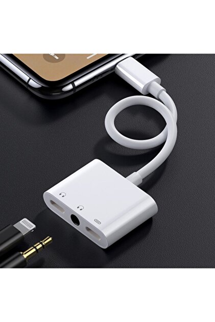 ucuzmi Iphone 14 13pro 12 11 X 8 7plus Ipad Aux 3in1 Kulaklık Şarj
