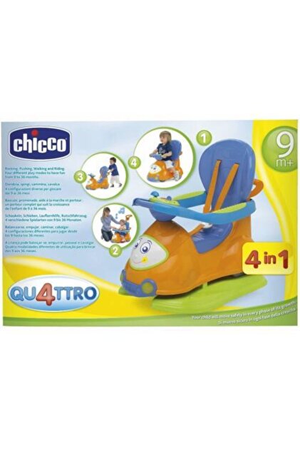 Chicco Yeni Quatro 4in 1 Gezi Yürüme Arabası Orange - Fiyatı