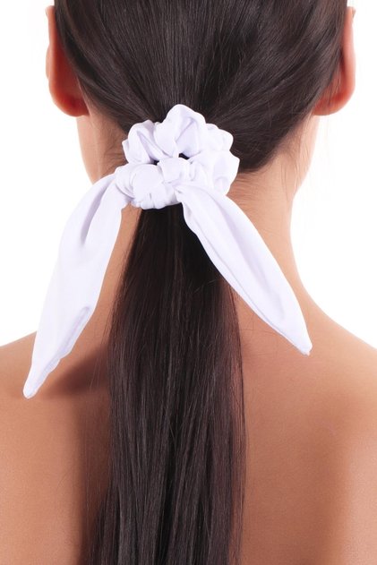Hahai Women's Rabbit Ear Scrunchie Buckle