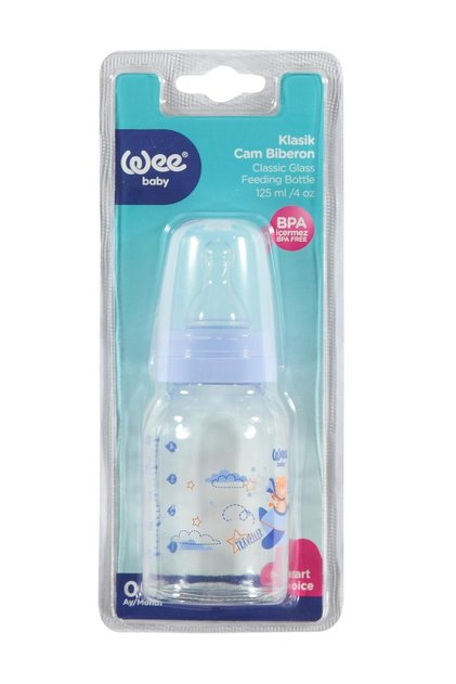 Klasik Cam Biberon 125 Ml -mavi Renk