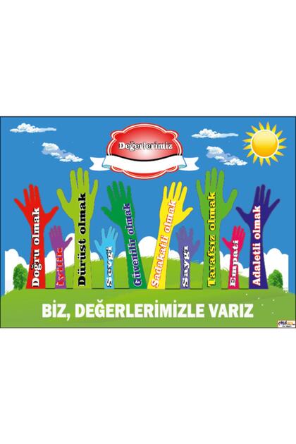 Değerlerimiz Eller Afişi (vinil) 70x100 Cm
