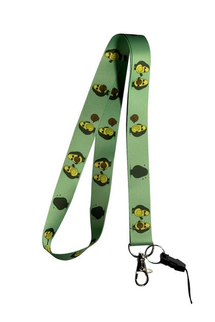 Cute Avocado Neck Strap Rope Collar Card Holder