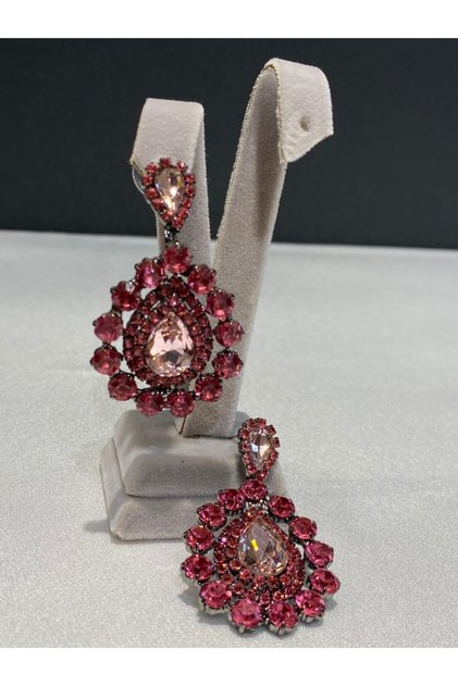 Evening Dress Earrings *Drop Model with Stones* – Bijoux Earrings