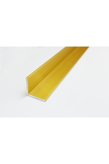 Alüminyum Köşe Profili Alüminyum Köşebent L Profil Sarı Renk ( 1,5 Cm X 1,5 Cm X 100 Cm)
