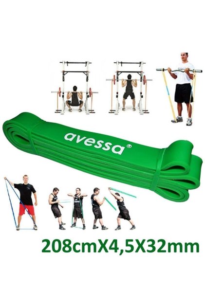 Latex Güç Bandı Direnç Lastiği Yeşil Lpb32
