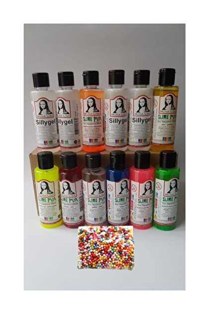 Südor Monalisa Slime Yapma Seti Hazır Oyun Jeli Sıvı 12 Li