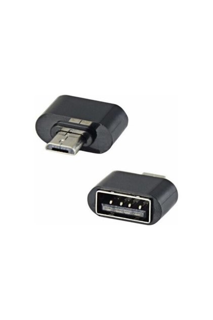 Micro Usb To Usb Android Otg Çevirici Dönüştürücü Adaptör Siyah