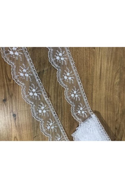 Efem Güpür Market Güpür Lace Tape White 1 Roll 8.5-9 Meters Price Tablecloth Towel Cloth, Bedspread